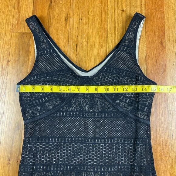 Ideology Black And Cream Mesh Net Dress Size M - Picture 4 of 7